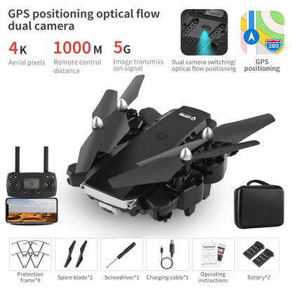 4K HD Dual Camera 5G Wifi FPV Foldable Drone