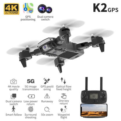 4K HD Dual Camera 5G Wifi FPV Foldable Drone