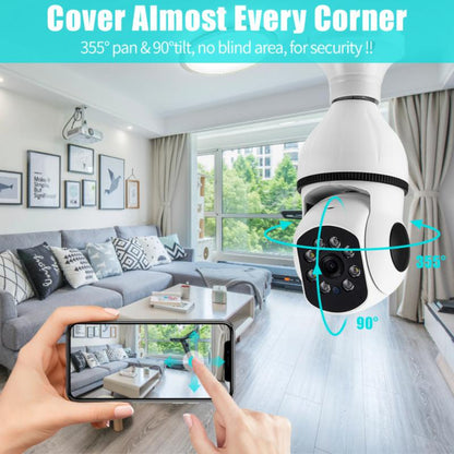 5G Wifi E27 Surveillance Camera