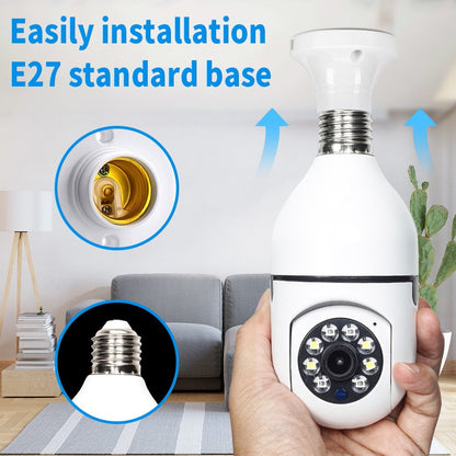 1/2/4 Pcs E27 Bulb Camera 5G Wifi Surveillance Camera