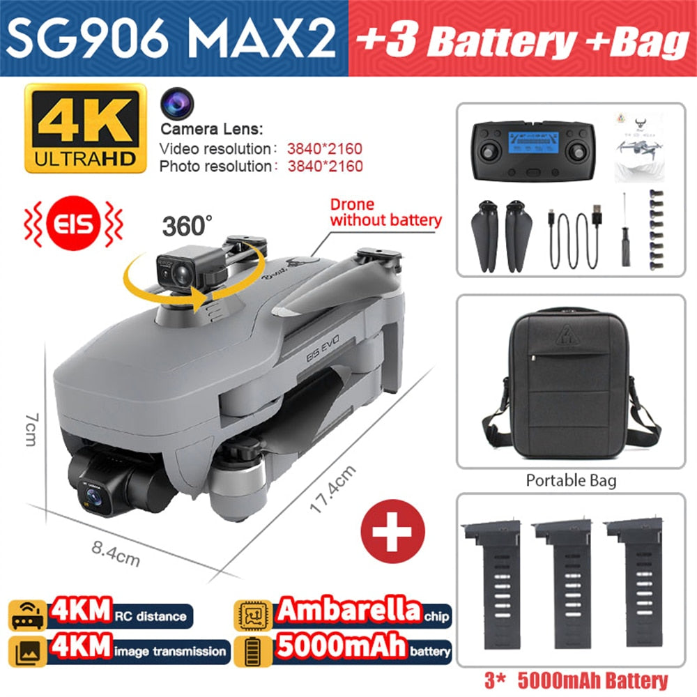 SG906 MAX 2 / 3 Professional 4K Camera Drone