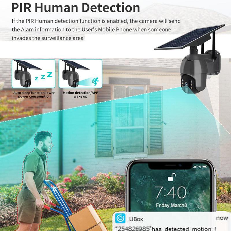 4K Solar Powered Security Camera