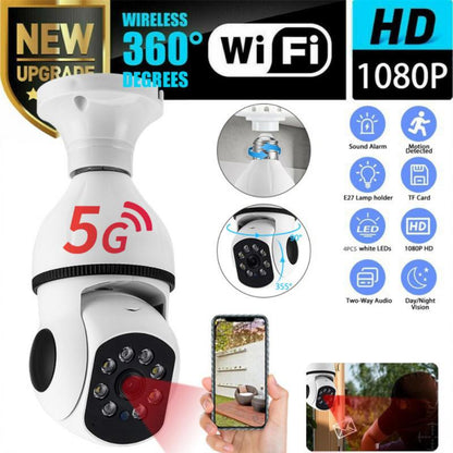 5G Wifi E27 Surveillance Camera