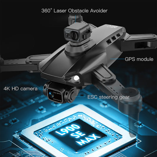 L900 PRO SE MAX 4K HD Drone Visual Obstacle Avoidance Brushless Motor GPS 5G WIFI RC Professional FPV Dual Camera Quadcopter Hot