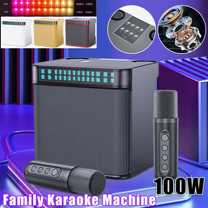 Family KTV Audio Set Dual Microphone Karaoke Machine